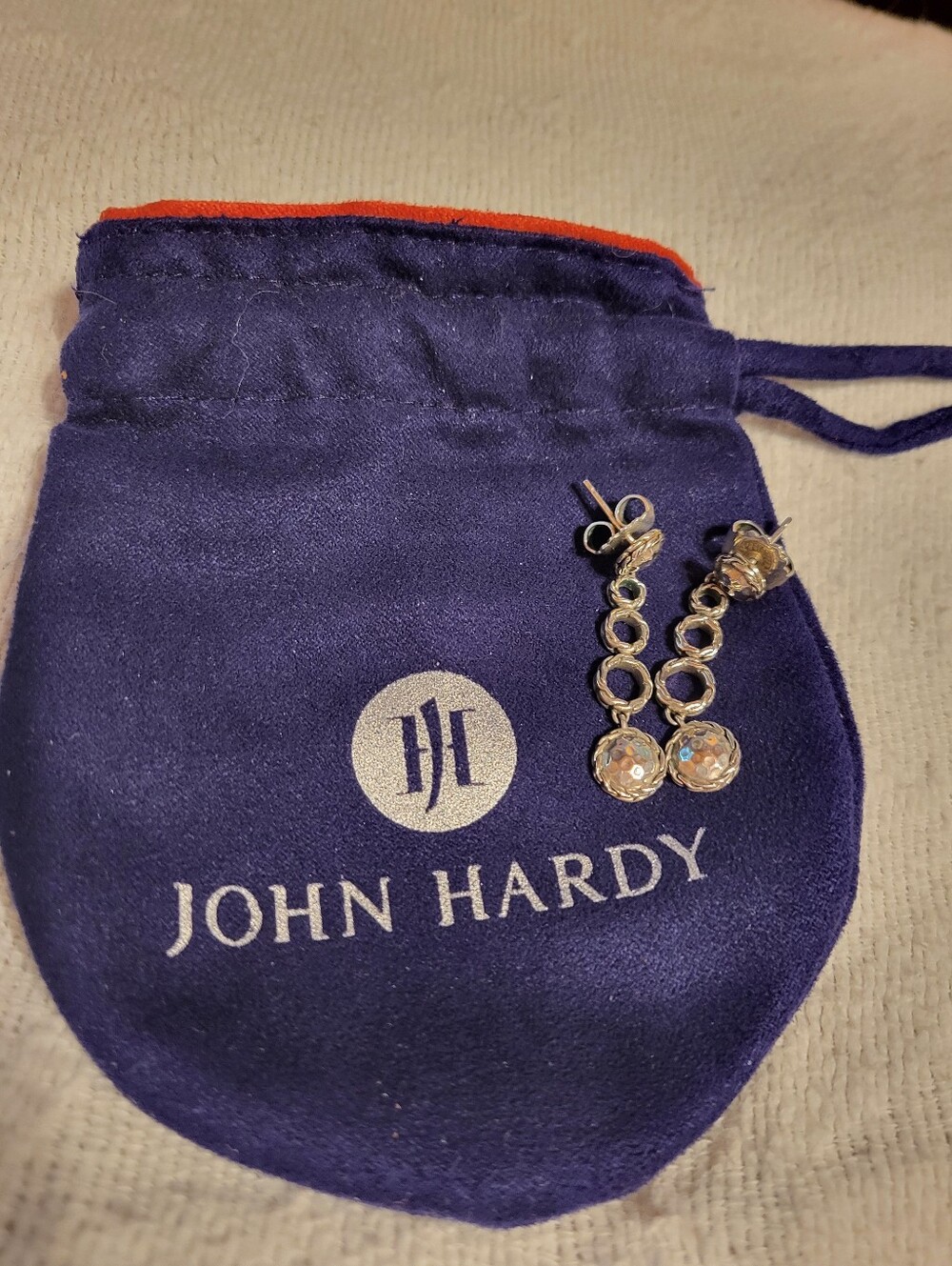JOHN HARDY Palu Sterling Silver Round Drop Earrings